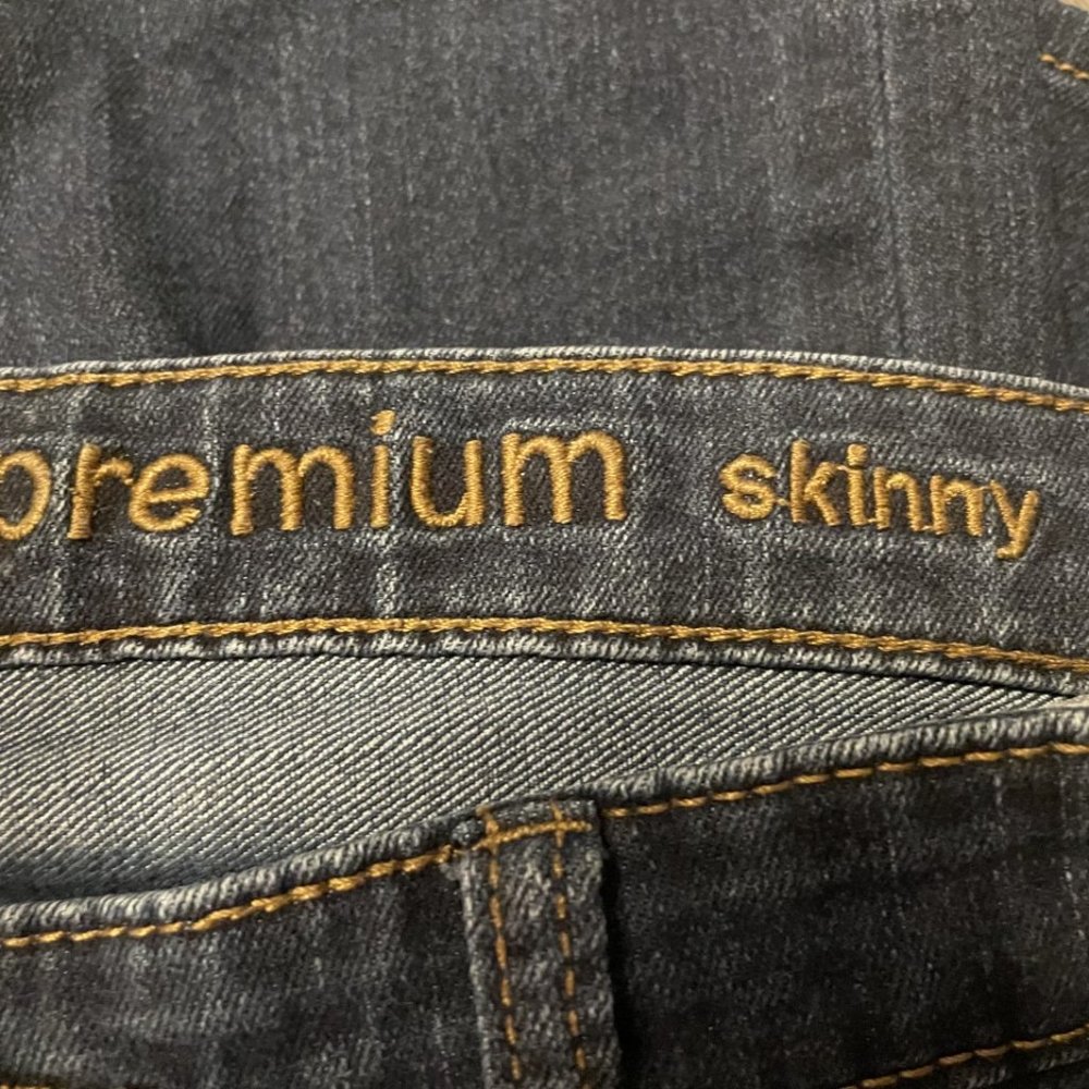 GAP Women's Premium Skinny Stretch Blue Jeans Size 4 (27) Dark Rinse - Picture 2 of 6